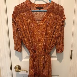 Adorable boho cotton mini dress